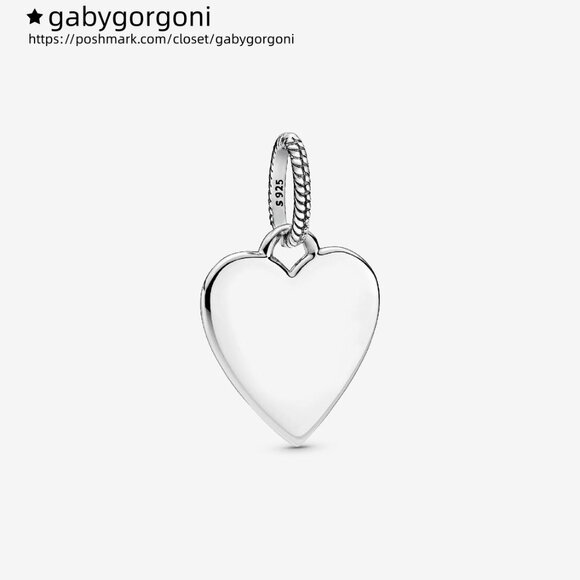 Pandora Engravable Heart Tag Pendant - Picture 1 of 6